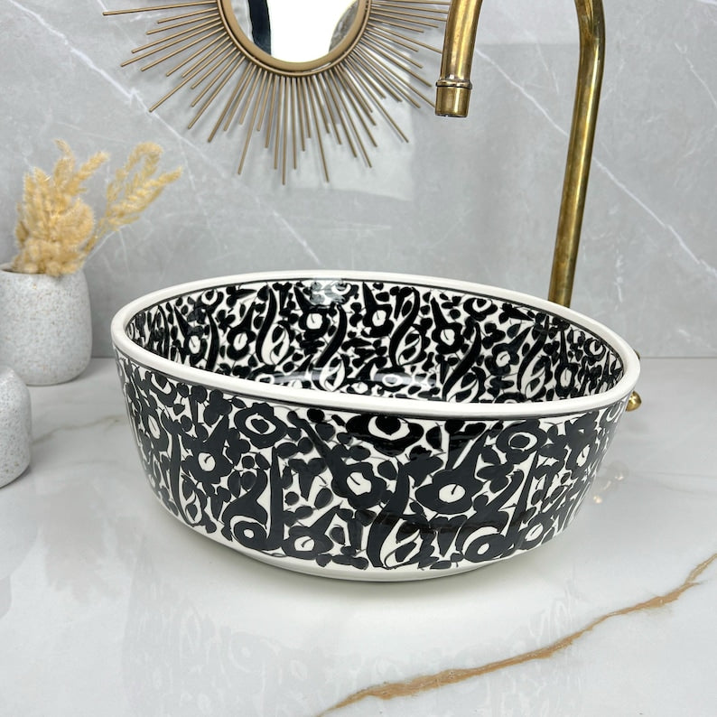 Vasque Marocaine en céramique de style oriental #307