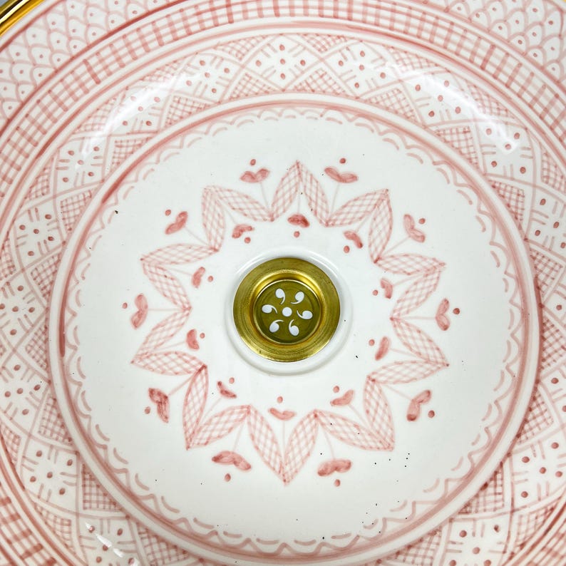 Königliches marokkanisches Becken – 14 Karat Goldrand Nr. 213 
