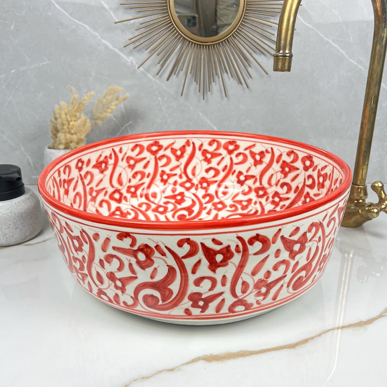Vasque Marocaine en céramique de style oriental #306
