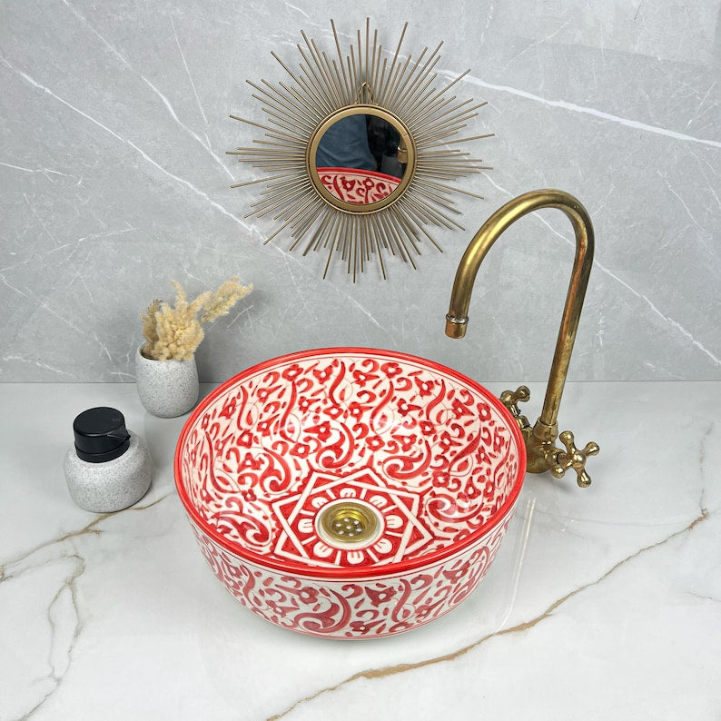 Vasque Marocaine en céramique de style oriental #306