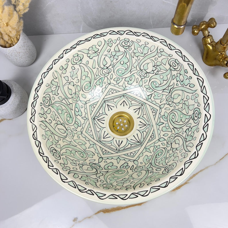Vasque Marocaine en céramique de style oriental #300