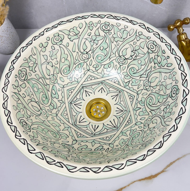 Vasque Marocaine en céramique de style oriental #300