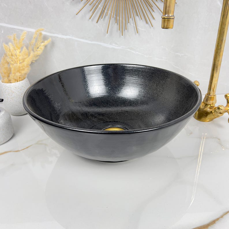 Marokkanisches Keramikwaschbecken im orientalischen Stil #235