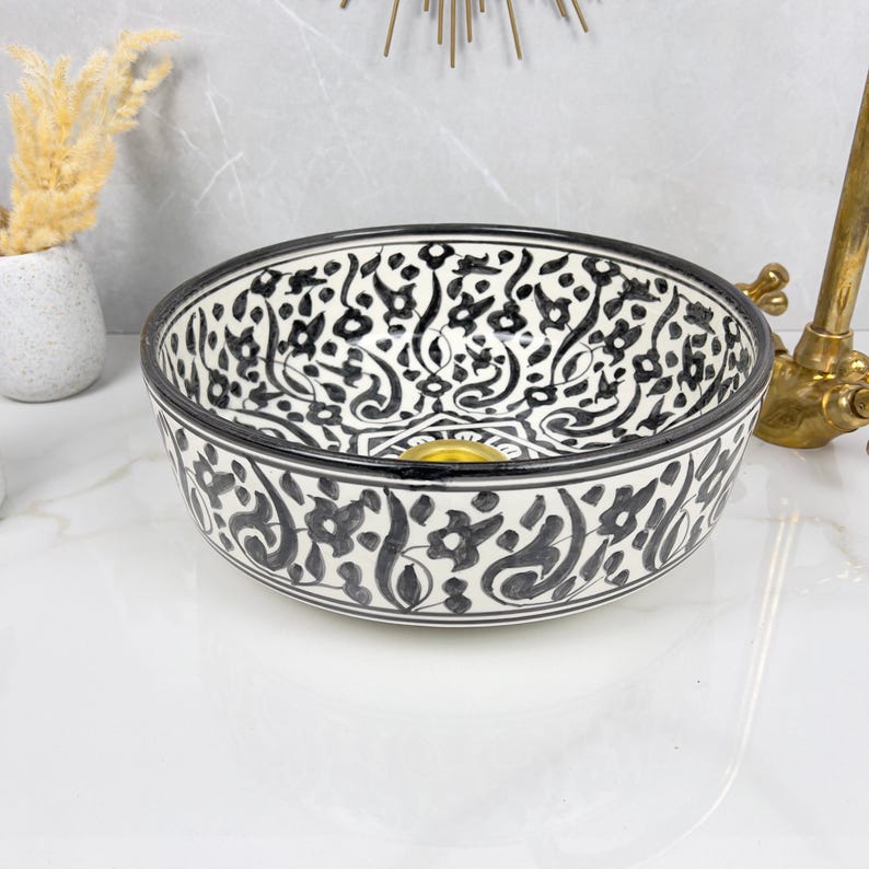 Vasque Marocaine en céramique de style oriental #273