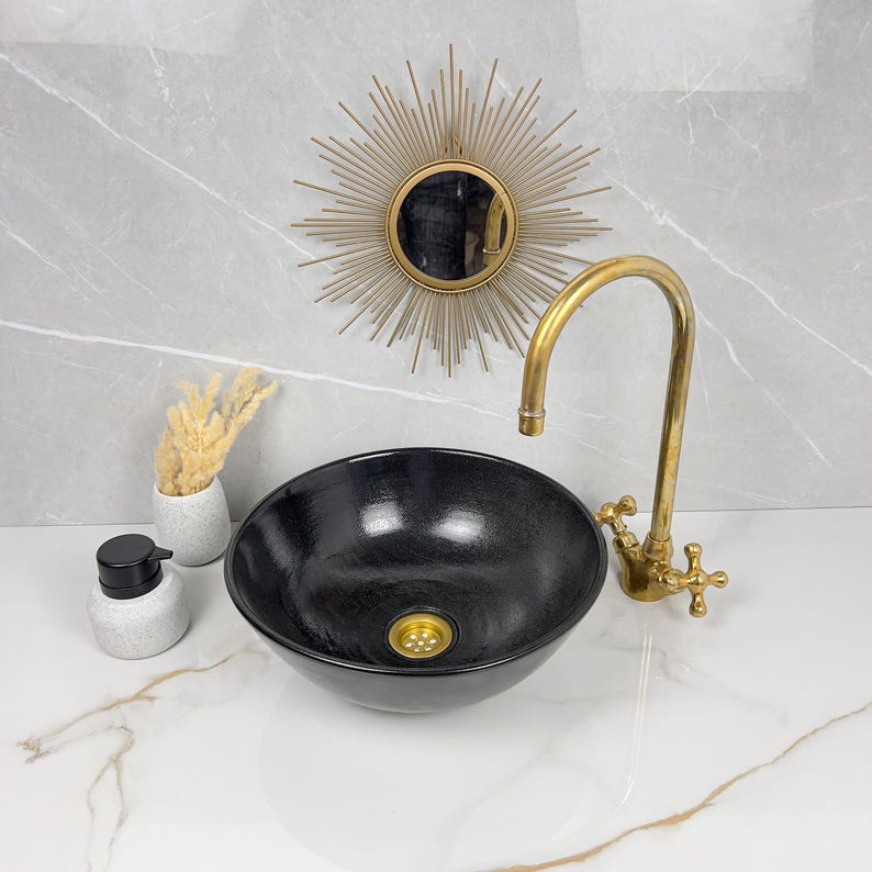 Marokkanisches Keramikwaschbecken im orientalischen Stil #235