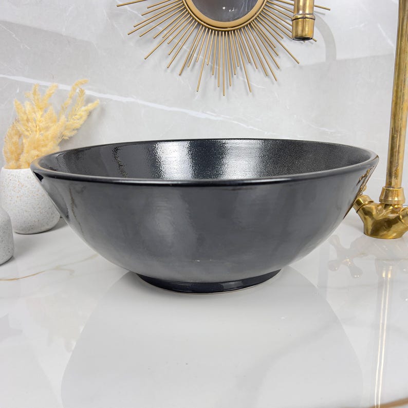 Marokkanisches Keramikwaschbecken im orientalischen Stil #235