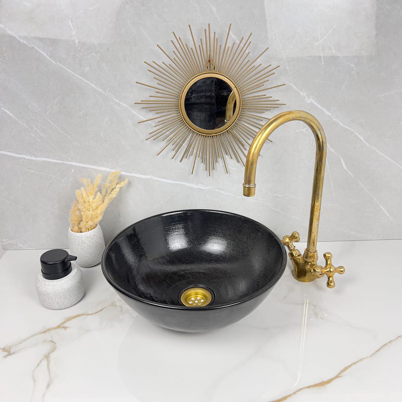 Marokkanisches Keramikwaschbecken im orientalischen Stil #235
