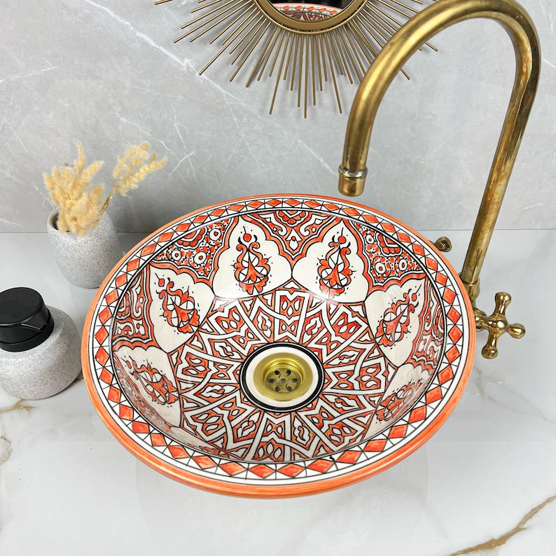 Vasque Marocaine en céramique de style oriental #301