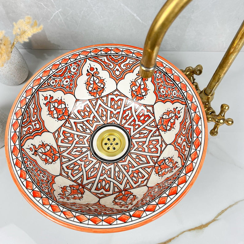 Vasque Marocaine en céramique de style oriental #301