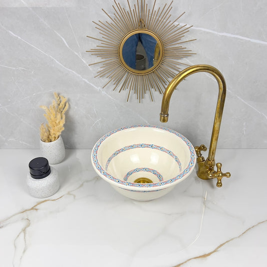 Marokkanisches Keramikwaschbecken im orientalischen Stil #279