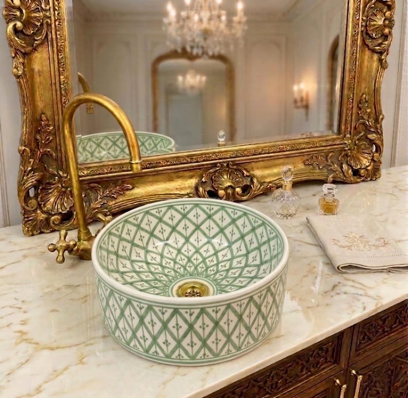 Vasque Marocaine en céramique de style oriental #354