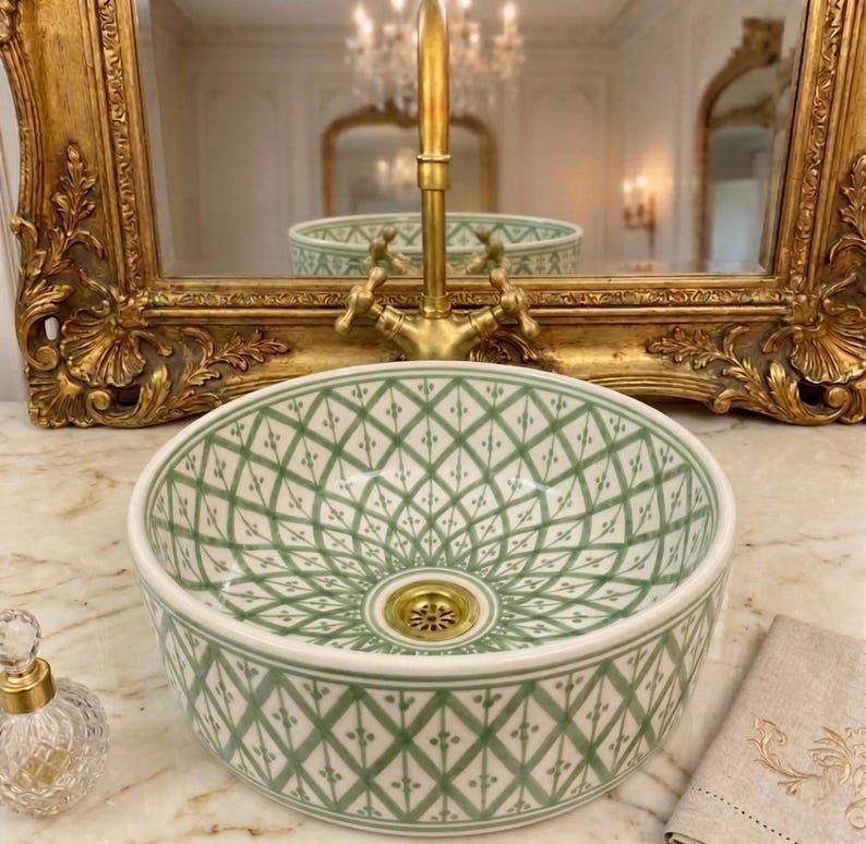 Vasque Marocaine en céramique de style oriental #354