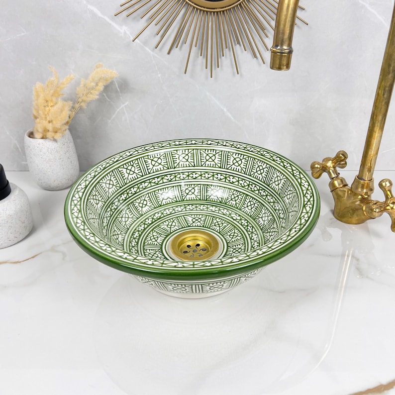 Vasque Marocaine en céramique de style oriental #259