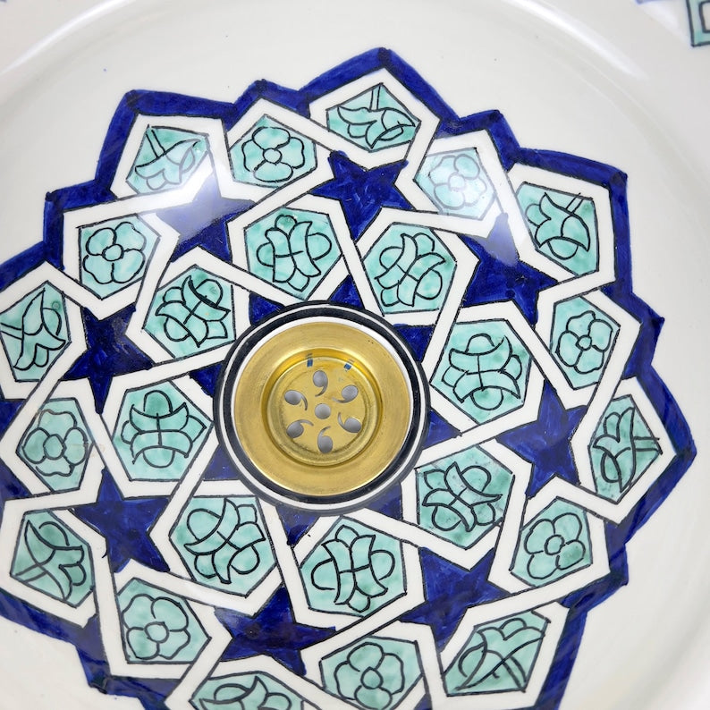 Vasque Marocaine en céramique de style oriental #283